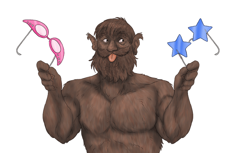 The silly hairy muscle (ciliary muscle) man changes his odd-shaped lenses.